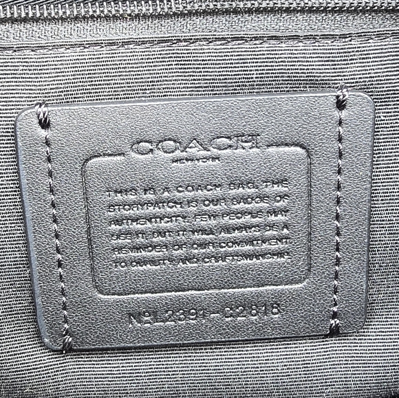 COACH C2818 Val Duffle Bag Purse Crossbody Black Pebbled Leather Gold Hardware - Picture 2 of 15